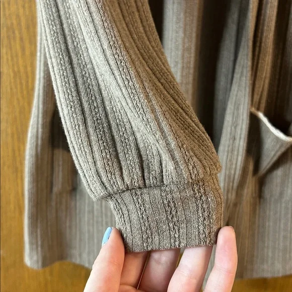 Blu Pepper Cozy Life Large Brown Lounge Cardigan Sweater - Picture 6 of 9